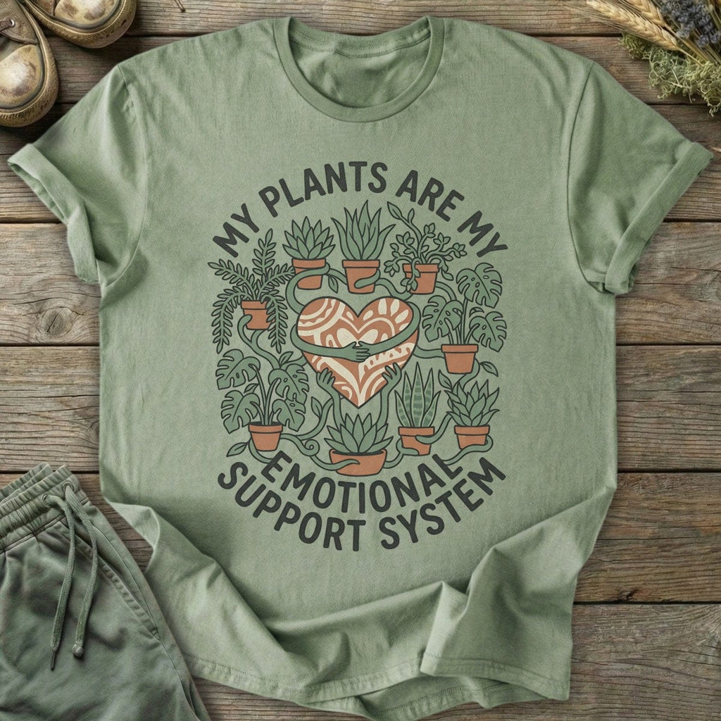Printify T-Shirt Emotional Support Plants T-Shirt