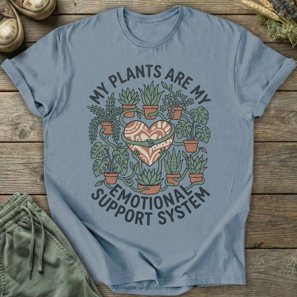 Printify T-Shirt Emotional Support Plants T-Shirt