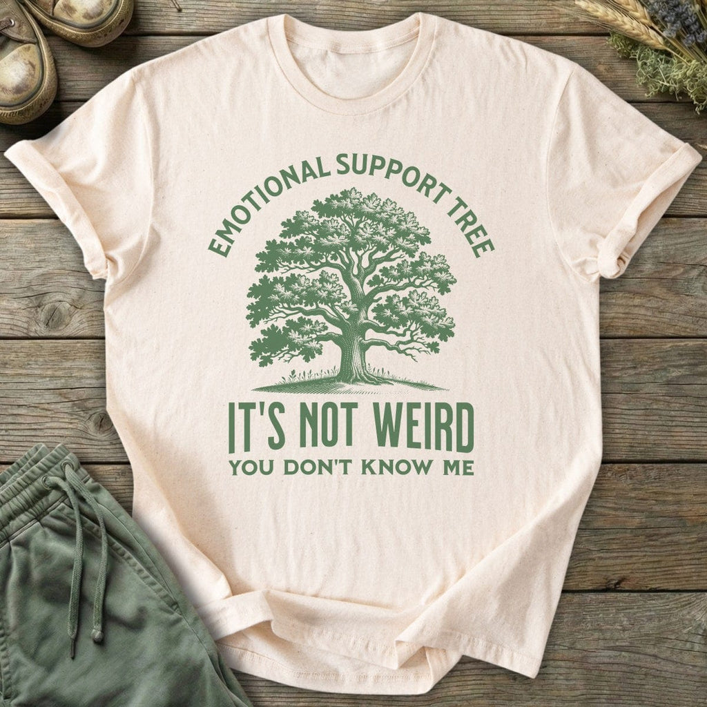 Printify T-Shirt Emotional Support Tree T-Shirt