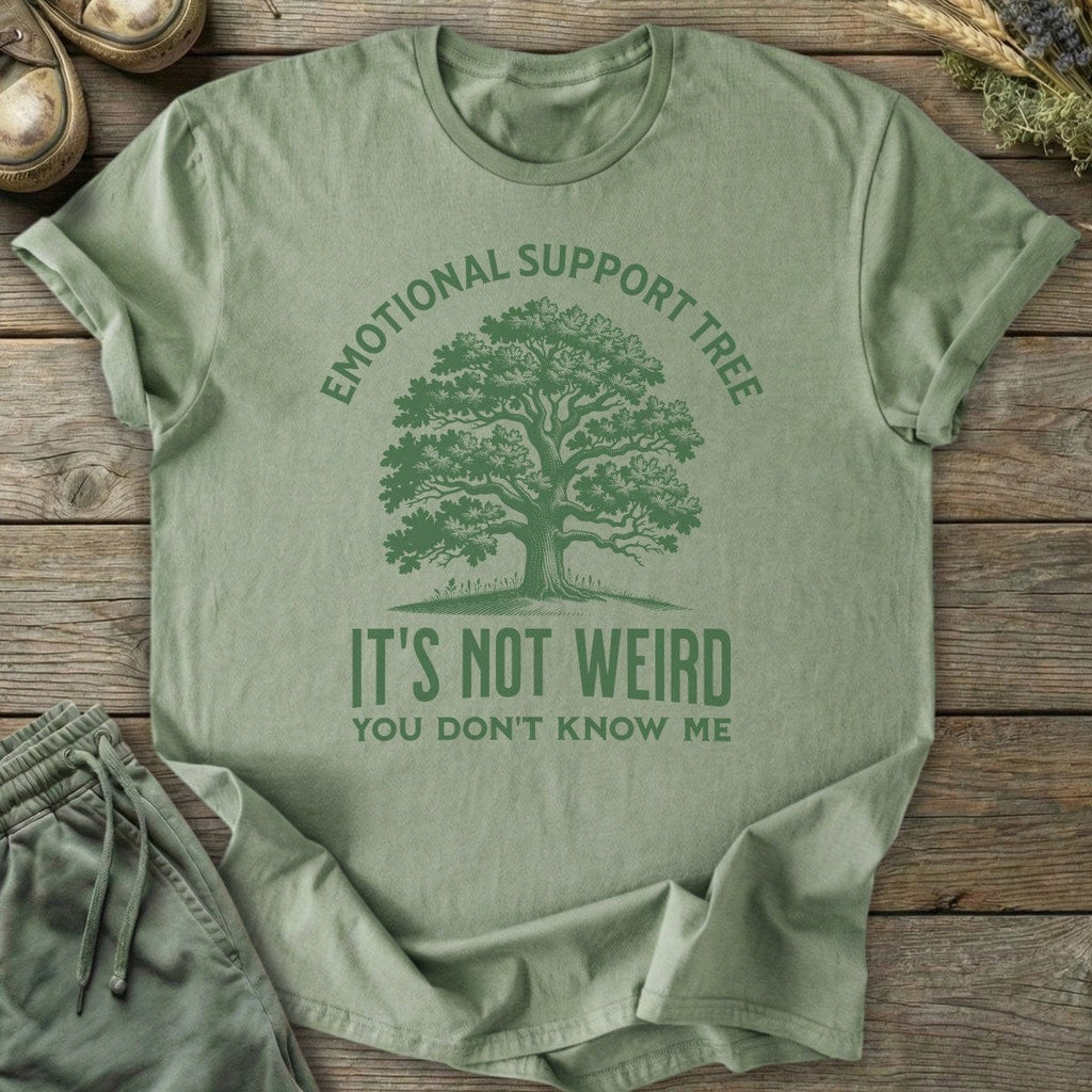 Printify T-Shirt Emotional Support Tree T-Shirt