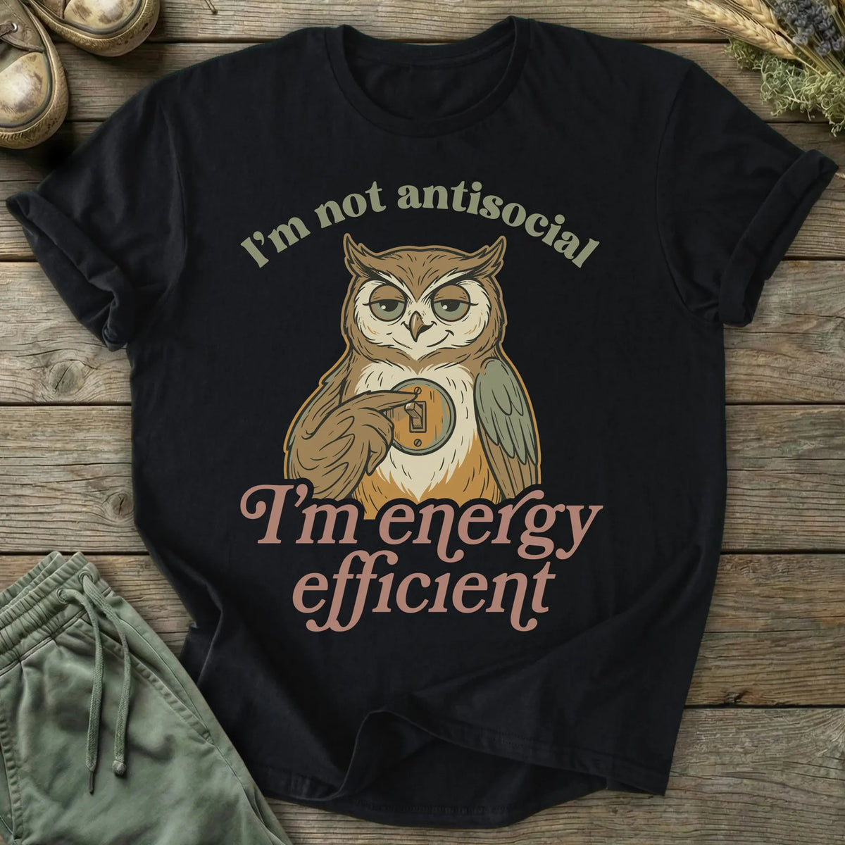 Printify T-Shirt Energy Efficient T-Shirt