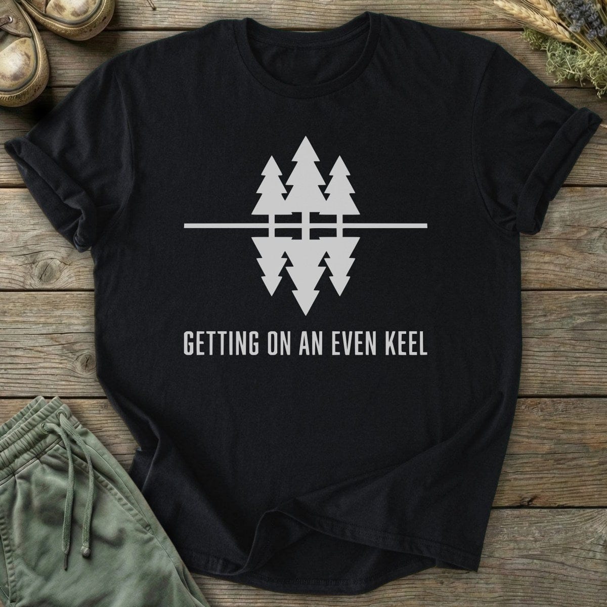 Printify T-Shirt Even Keel Trees T-Shirt