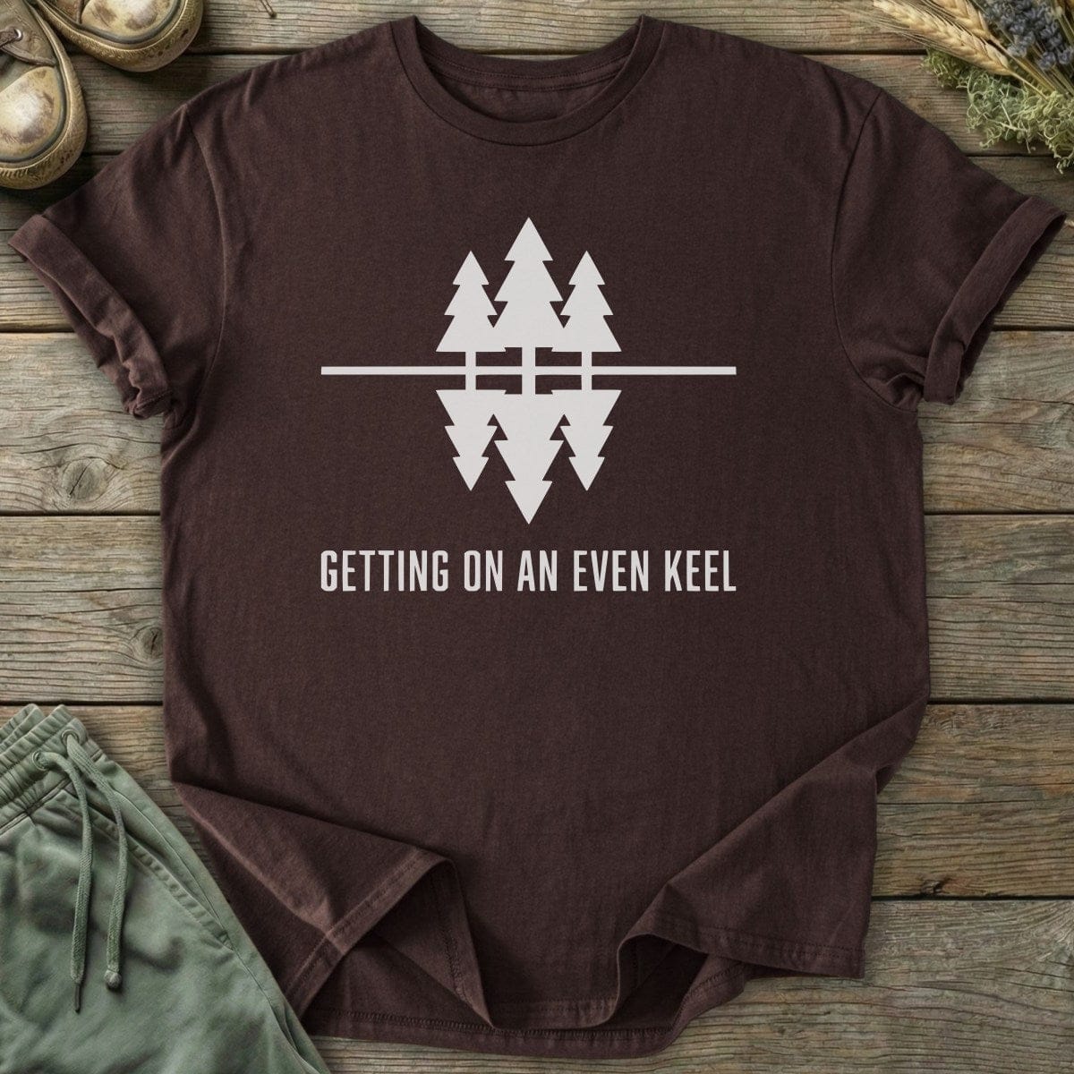 Printify T-Shirt Even Keel Trees T-Shirt