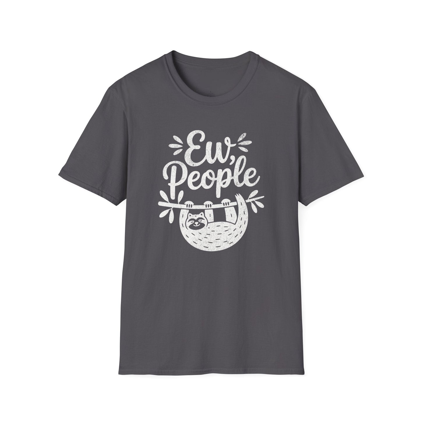Printify T-Shirt Ew People Sloth T-Shirt