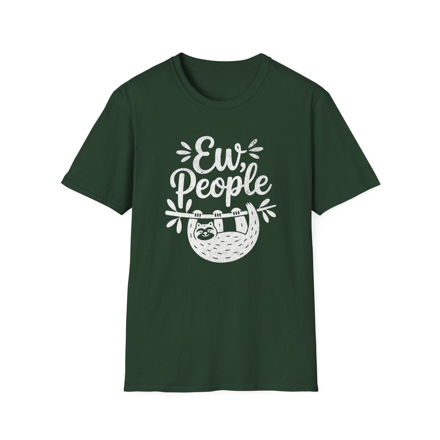 Printify T-Shirt Ew People Sloth T-Shirt