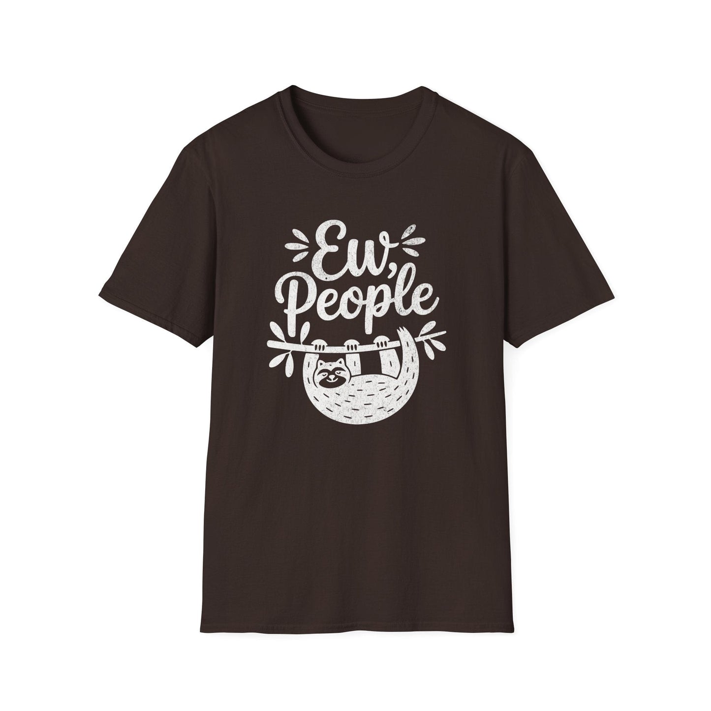 Printify T-Shirt Ew People Sloth T-Shirt