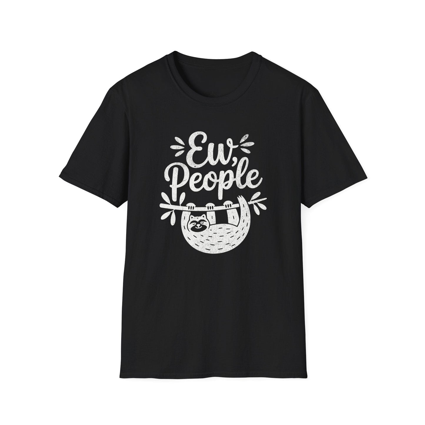 Printify T-Shirt Ew People Sloth T-Shirt