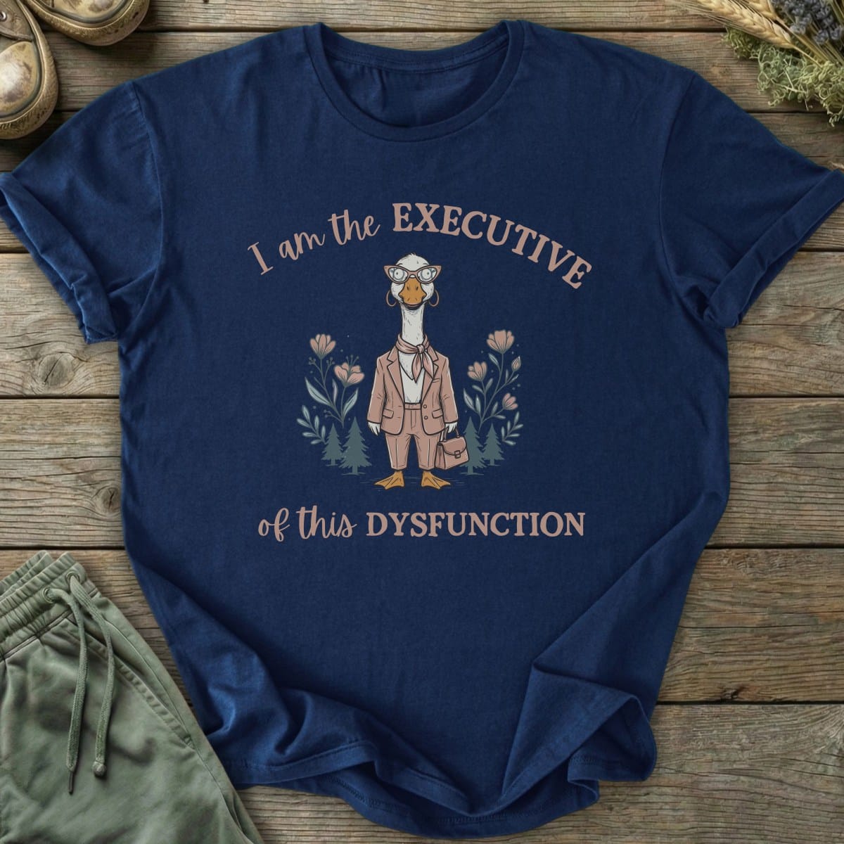 Printify T-Shirt Executive Dysfunction Goose T-Shirt