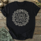 Printify T-Shirt Exhausted Overwhelmed Overstimulated T-Shirt