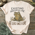 Printify T-Shirt Existing Irritates Me T-Shirt