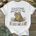 Printify T-Shirt Existing Irritates Me T-Shirt