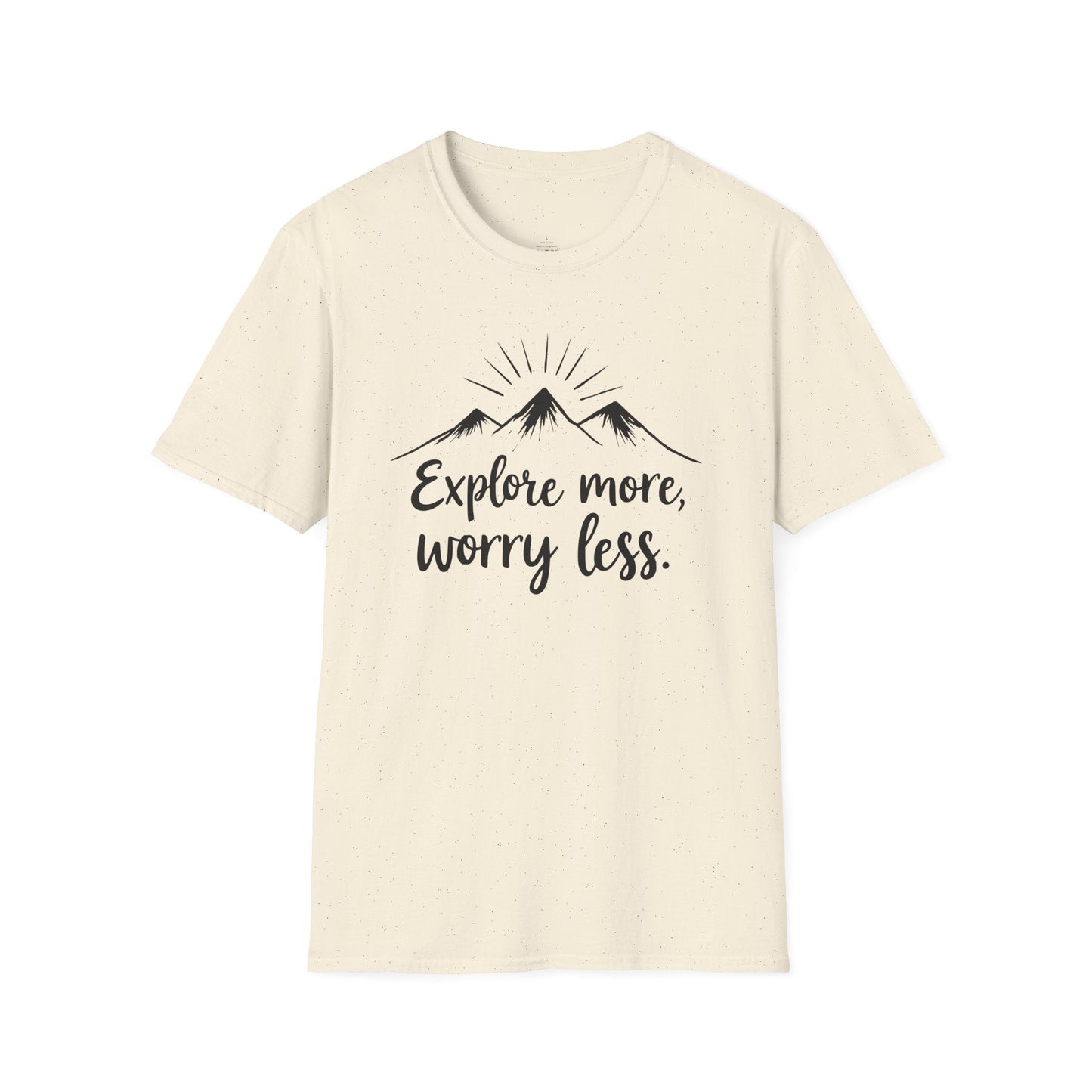Printify T-Shirt Explore More Worry Less T-Shirt