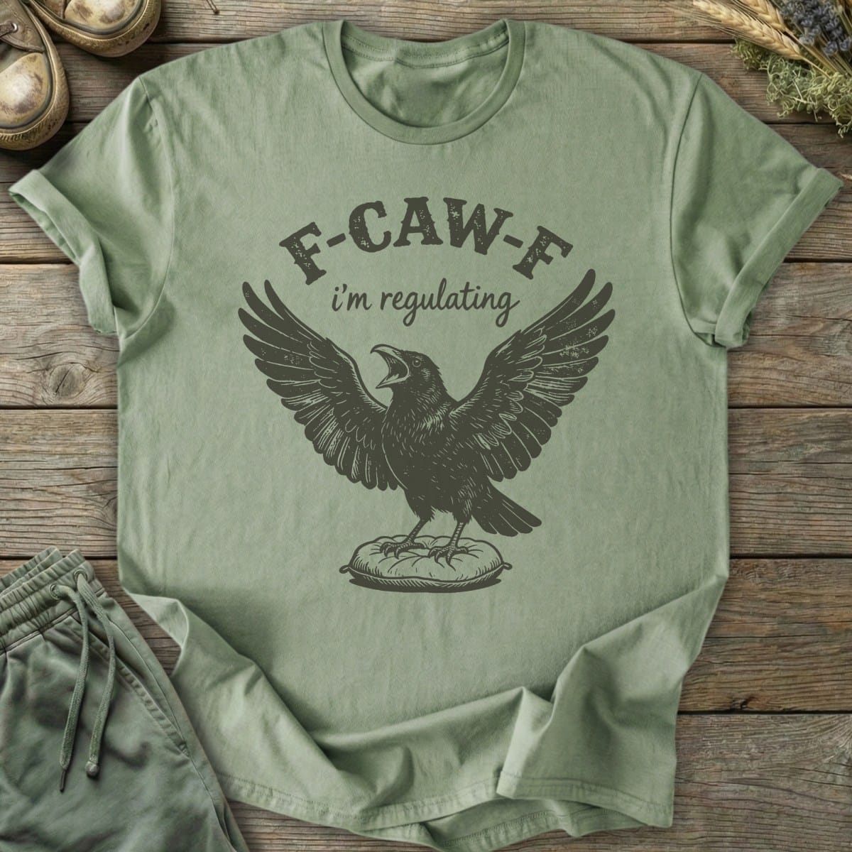 Printify T-Shirt F-Caw-F T-Shirt
