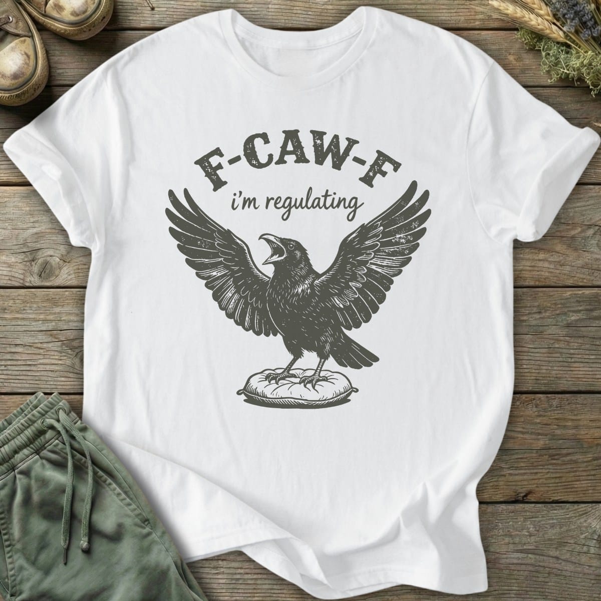 Printify T-Shirt F-Caw-F T-Shirt