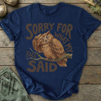 Printify T-Shirt Facepalm What My Face Said Owl T-Shirt