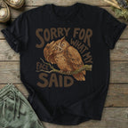 Printify T-Shirt Facepalm What My Face Said Owl T-Shirt