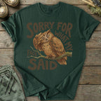 Printify T-Shirt Facepalm What My Face Said Owl T-Shirt