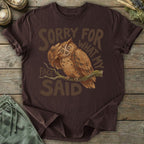 Printify T-Shirt Facepalm What My Face Said Owl T-Shirt