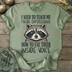 Printify T-Shirt Facial Expressions Inside Voice T-Shirt
