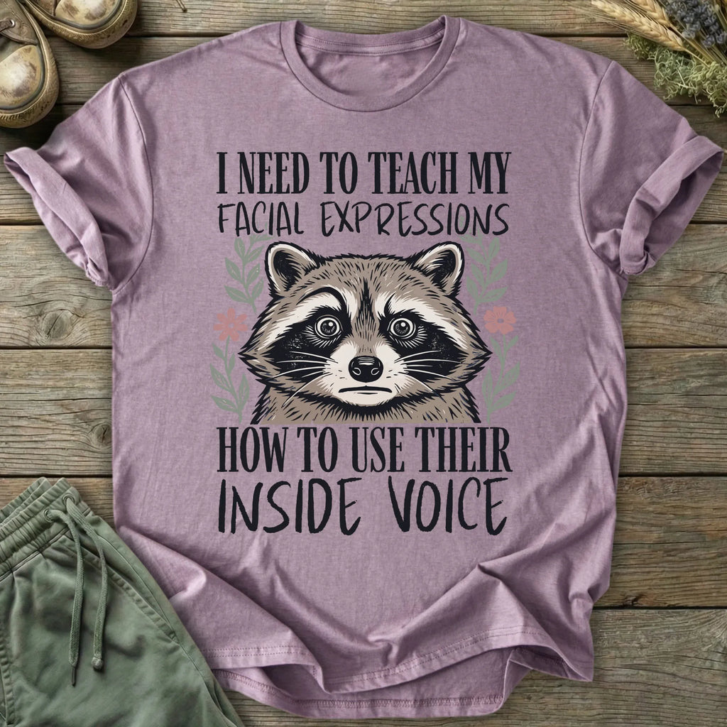Printify T-Shirt Facial Expressions Inside Voice T-Shirt