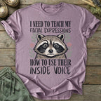 Printify T-Shirt Facial Expressions Inside Voice T-Shirt