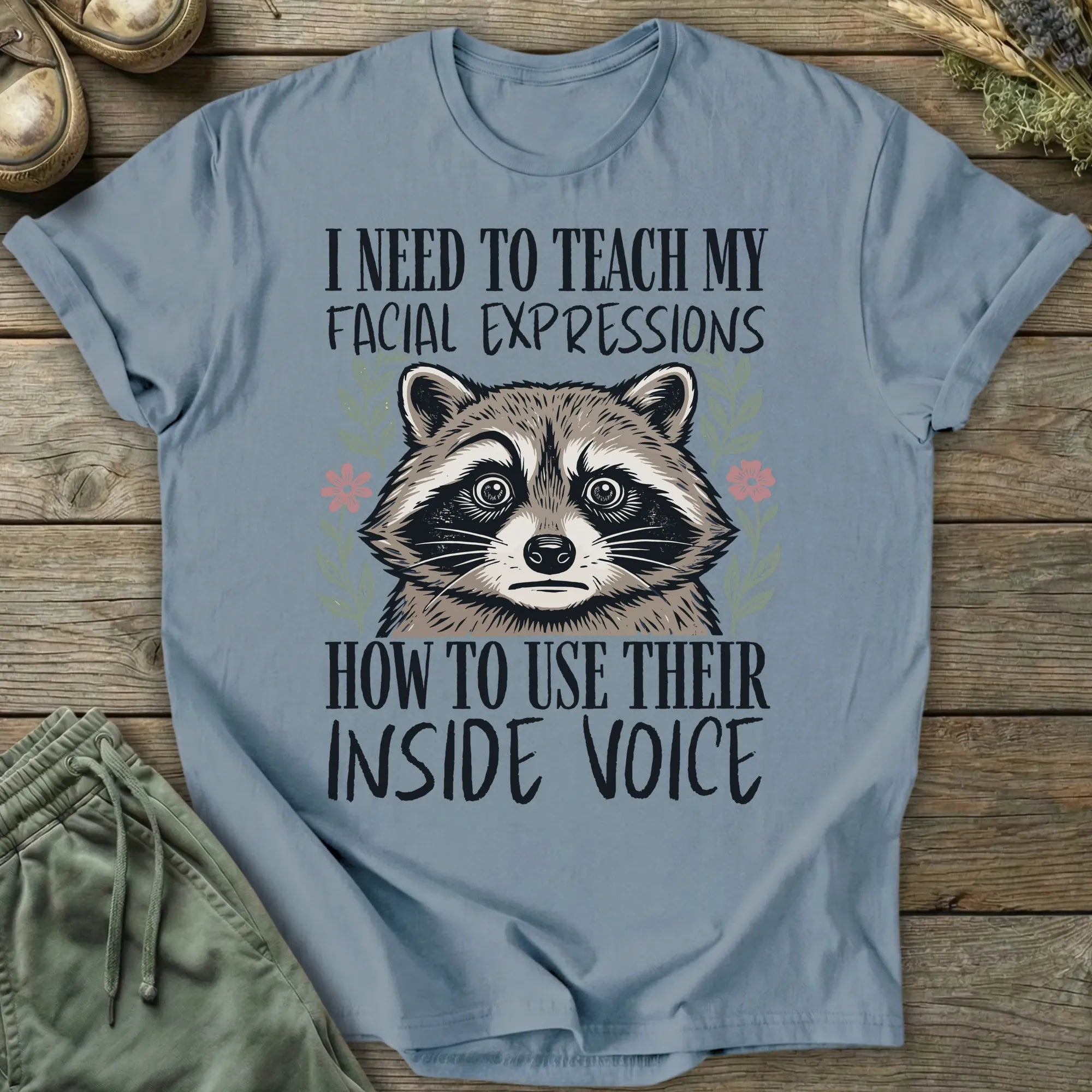 Printify T-Shirt Facial Expressions Inside Voice T-Shirt