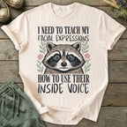 Printify T-Shirt Facial Expressions Inside Voice T-Shirt