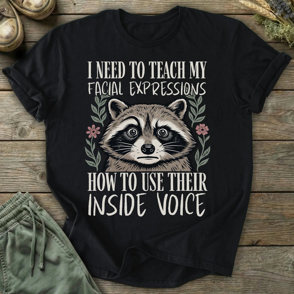 Printify T-Shirt Facial Expressions Inside Voice T-Shirt