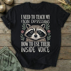 Printify T-Shirt Facial Expressions Inside Voice T-Shirt