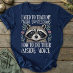 Printify T-Shirt Facial Expressions Inside Voice T-Shirt