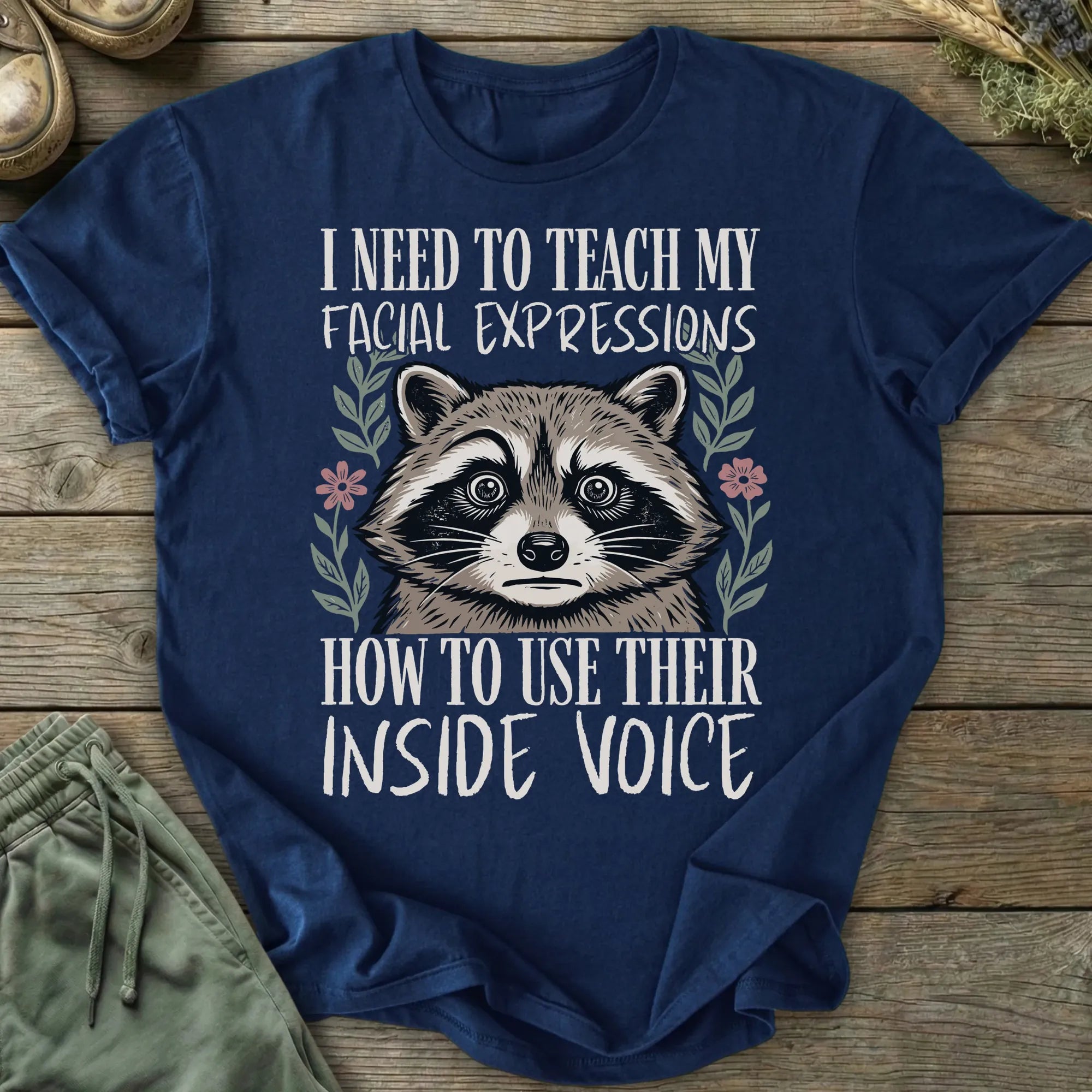 Printify T-Shirt Facial Expressions Inside Voice T-Shirt