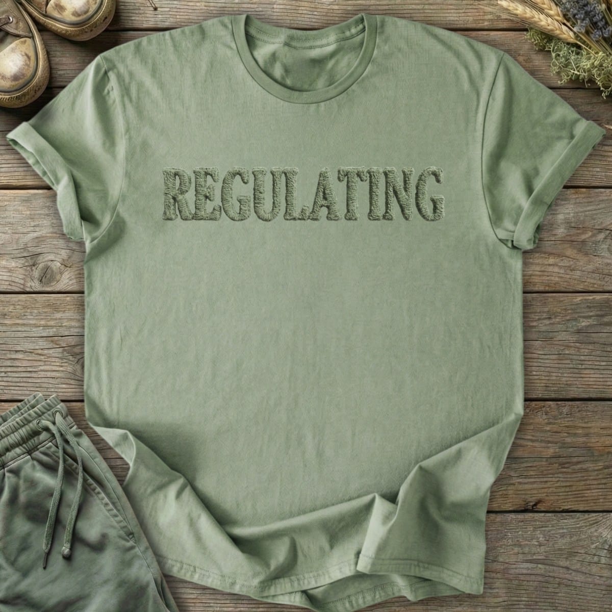 Printify T-Shirt Faux Regulating (Flat Print) T-Shirt