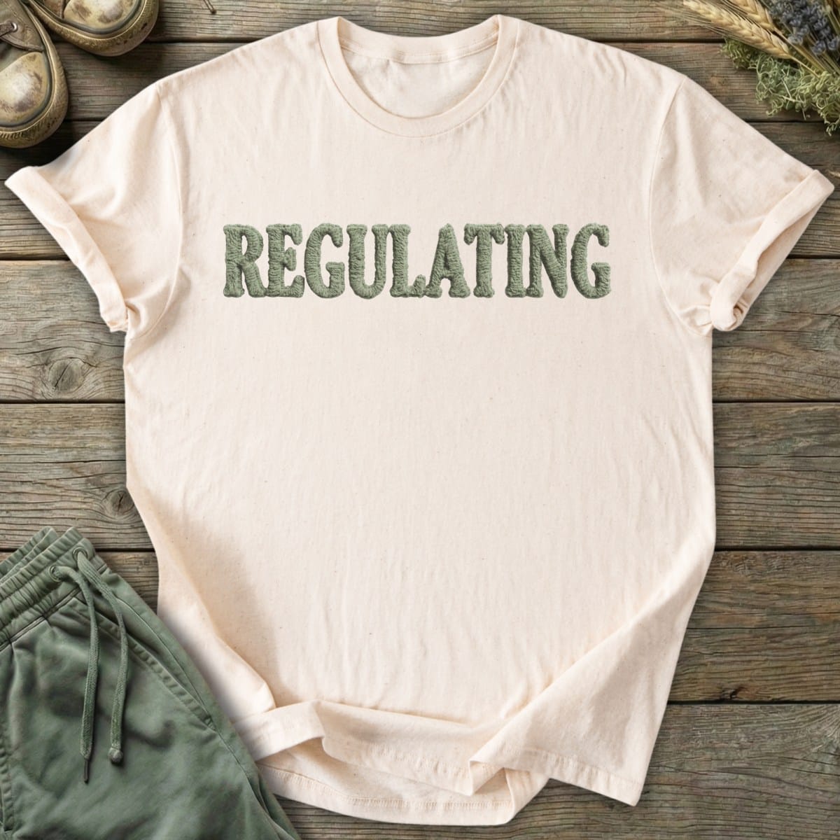 Printify T-Shirt Faux Regulating (Flat Print) T-Shirt
