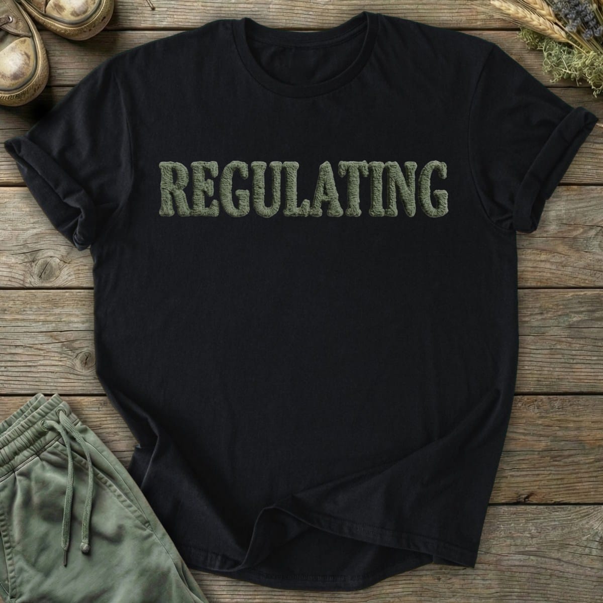 Printify T-Shirt Faux Regulating (Flat Print) T-Shirt