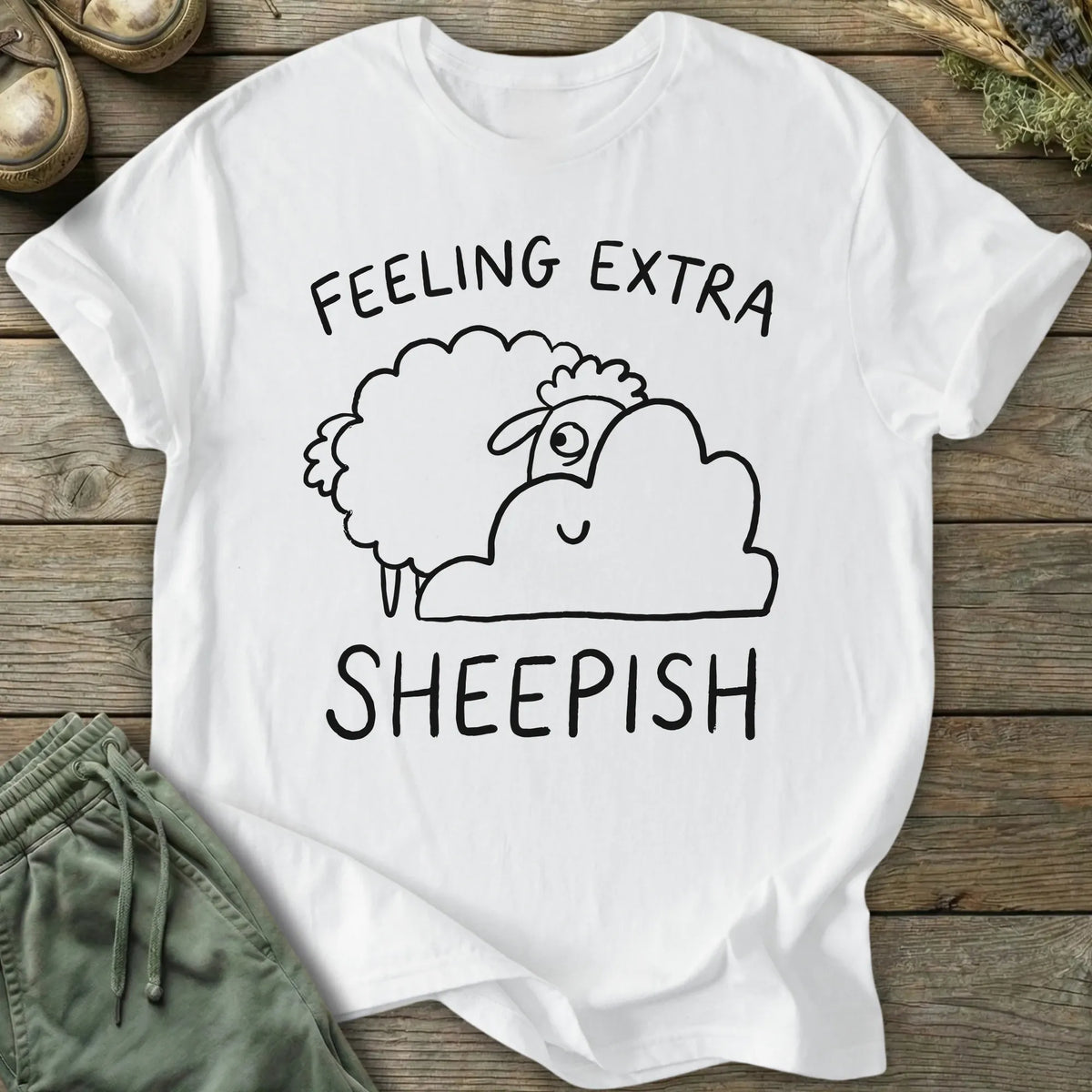 Printify T-Shirt Feeling Extra Sheepish T-Shirt