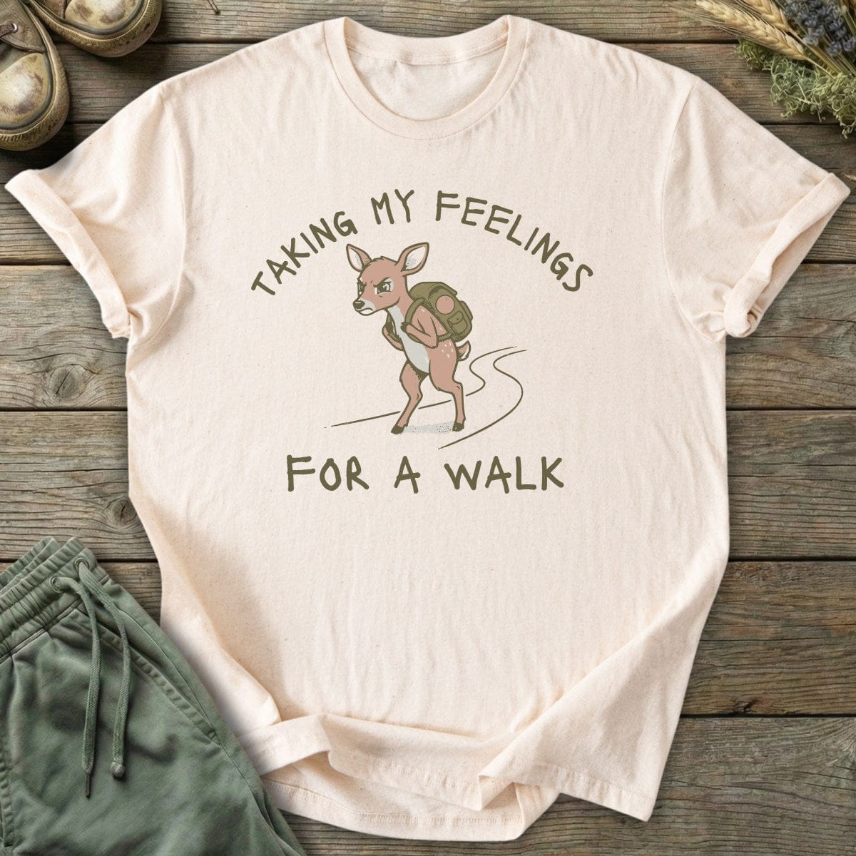 Printify T-Shirt Feelings For A Walk T-Shirt