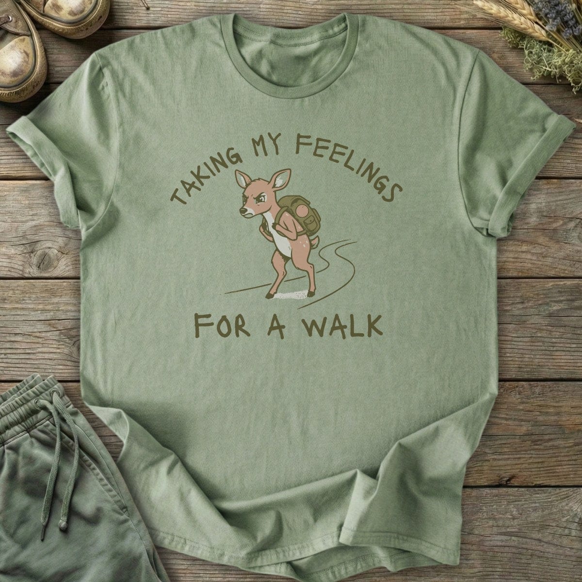 Printify T-Shirt Feelings For A Walk T-Shirt