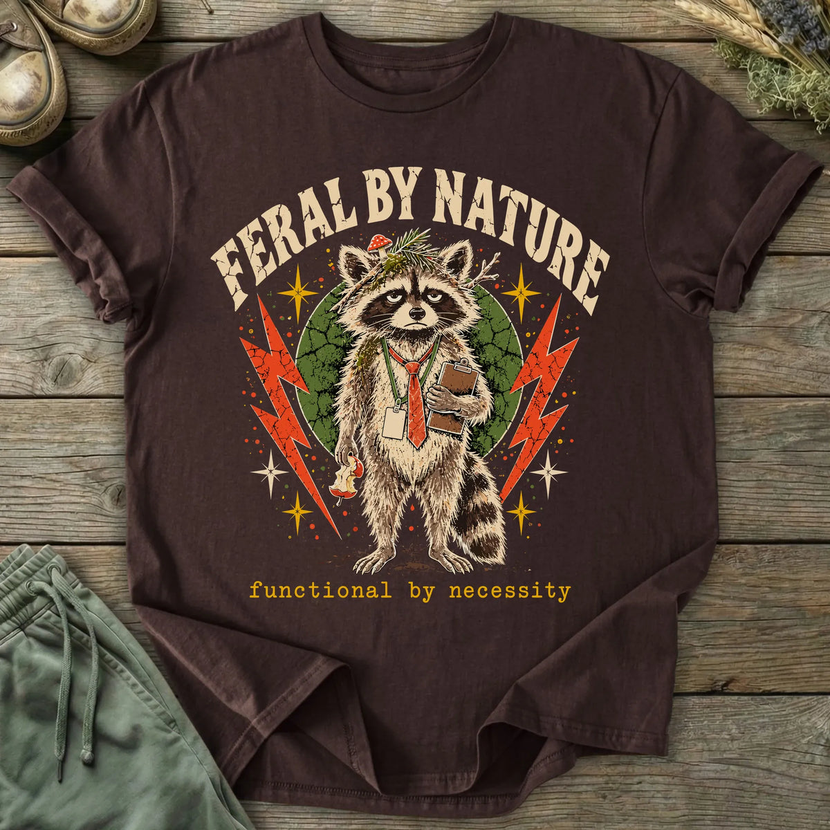 Printify T-Shirt Feral By Nature T-Shirt