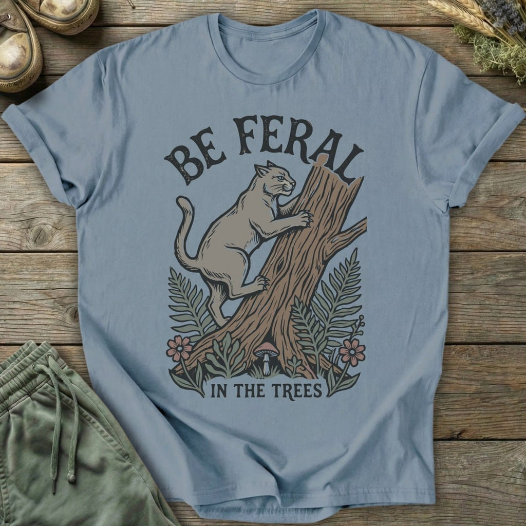 Printify T-Shirt Feral In The Trees T-Shirt