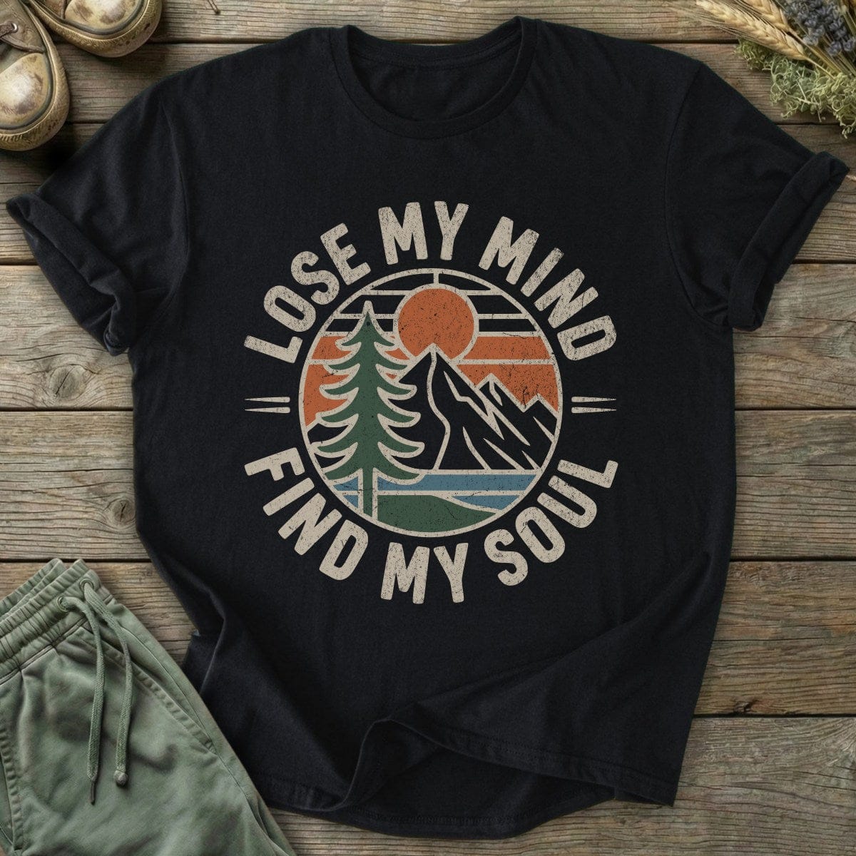 Printify T-Shirt Find My Soul T-Shirt