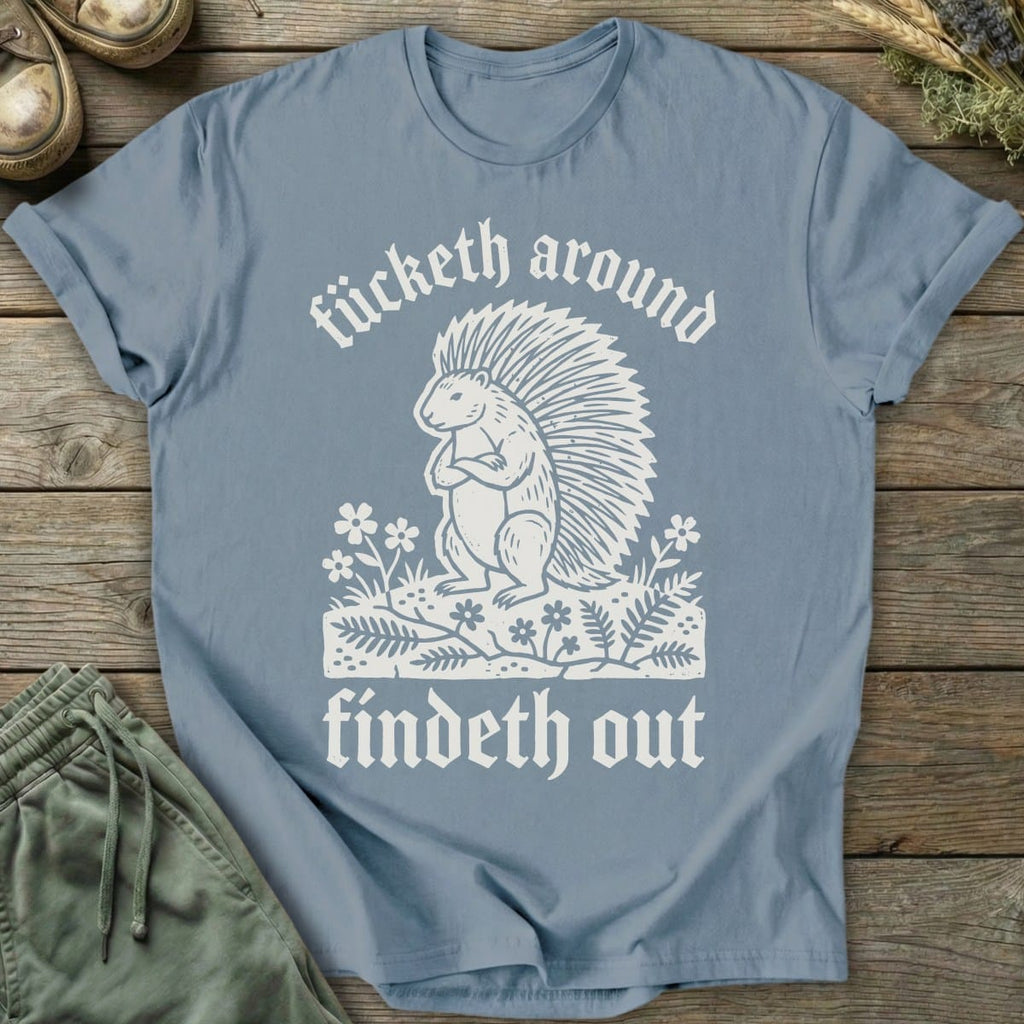 Printify T-Shirt Findeth Out T-Shirt