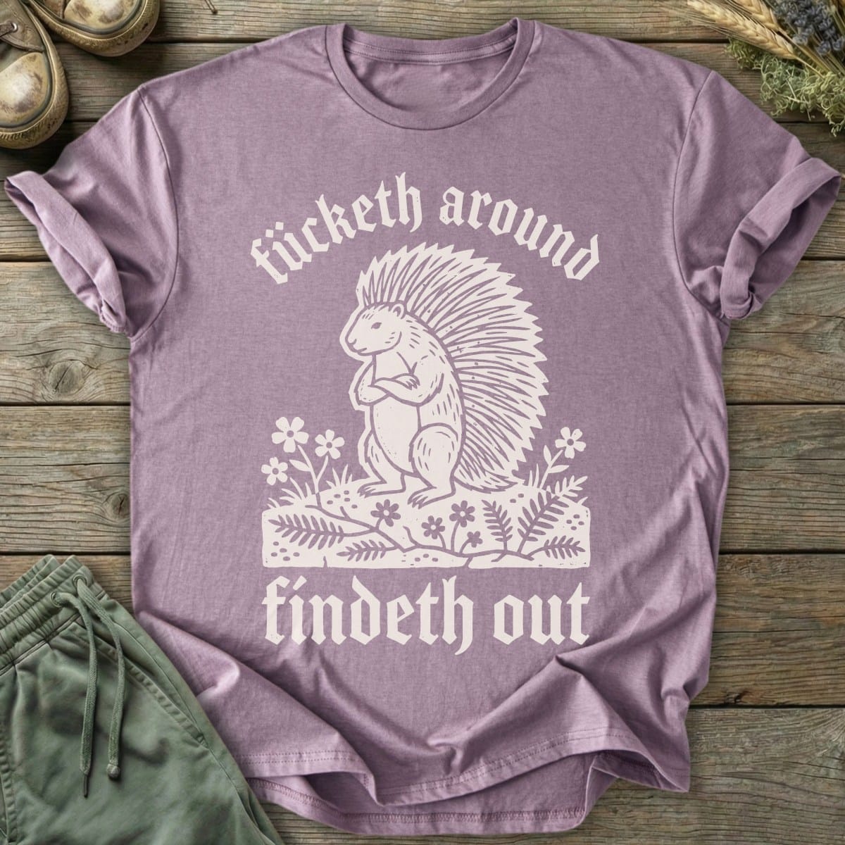 Printify T-Shirt Findeth Out T-Shirt