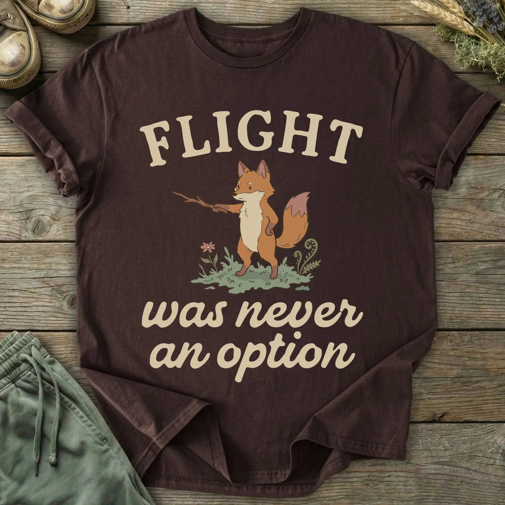 Printify T-Shirt Flight Never An Option T-Shirt