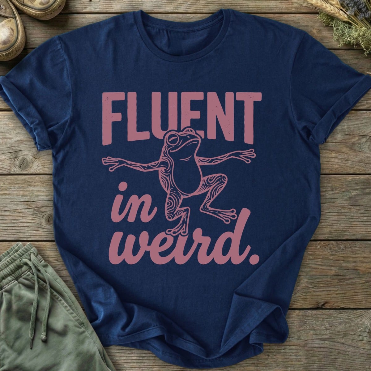 Printify T-Shirt Fluent In Weird T-Shirt