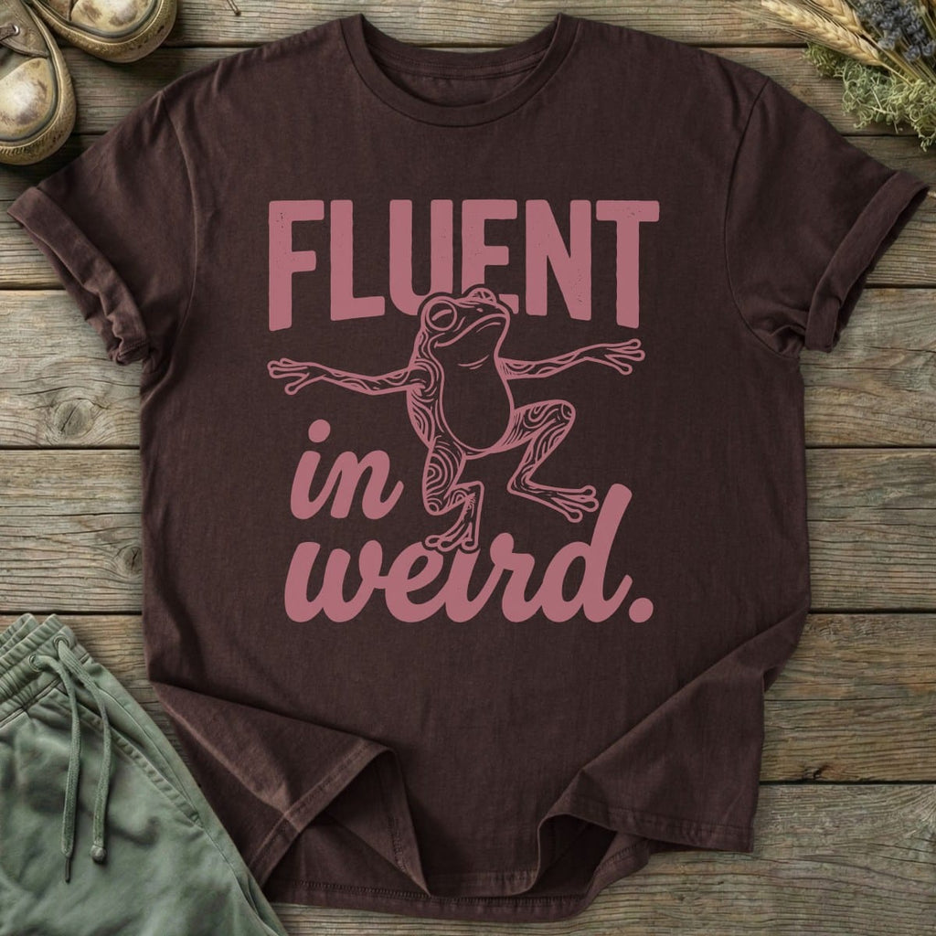 Printify T-Shirt Fluent In Weird T-Shirt