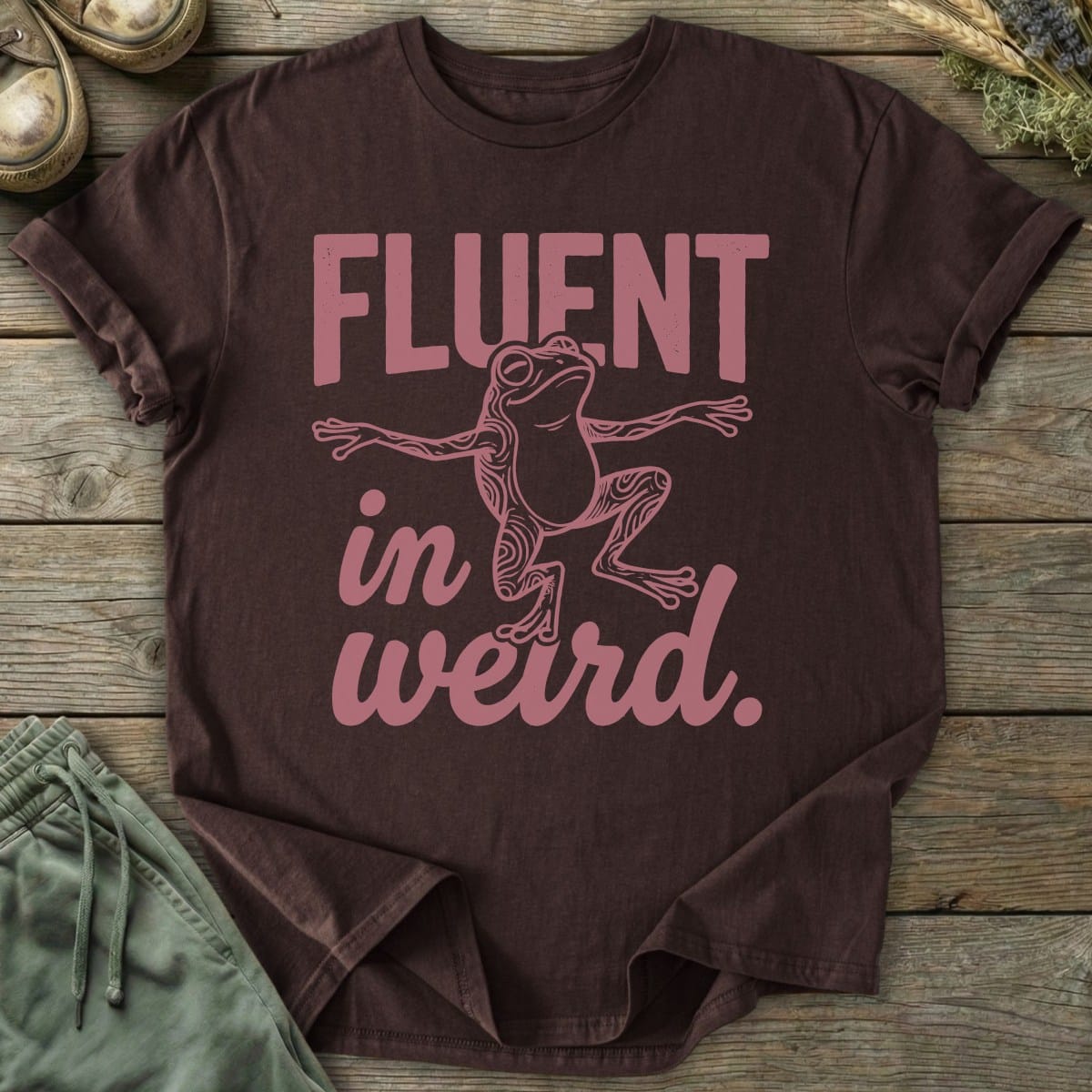 Printify T-Shirt Fluent In Weird T-Shirt