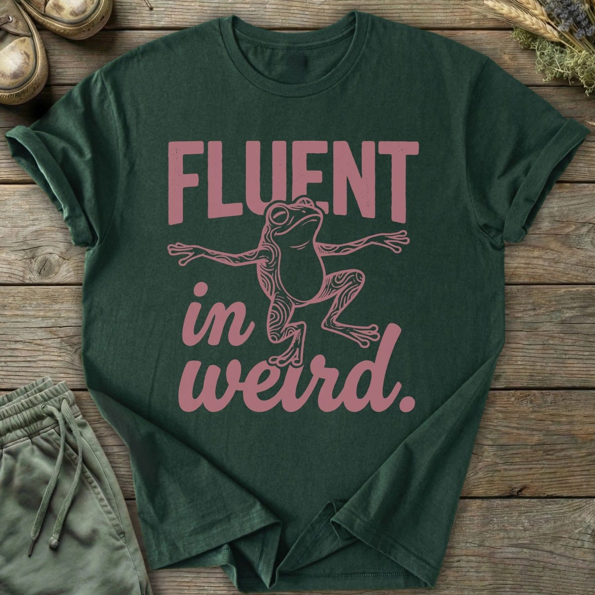 Printify T-Shirt Fluent In Weird T-Shirt