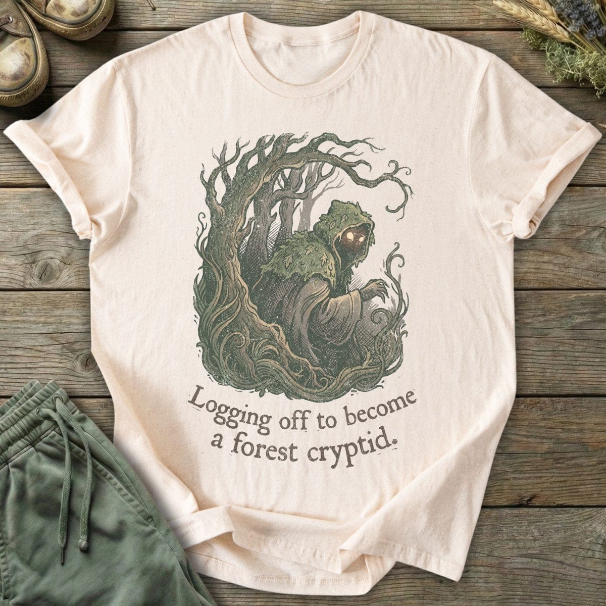 Printify T-Shirt Forest Cryptid T-Shirt