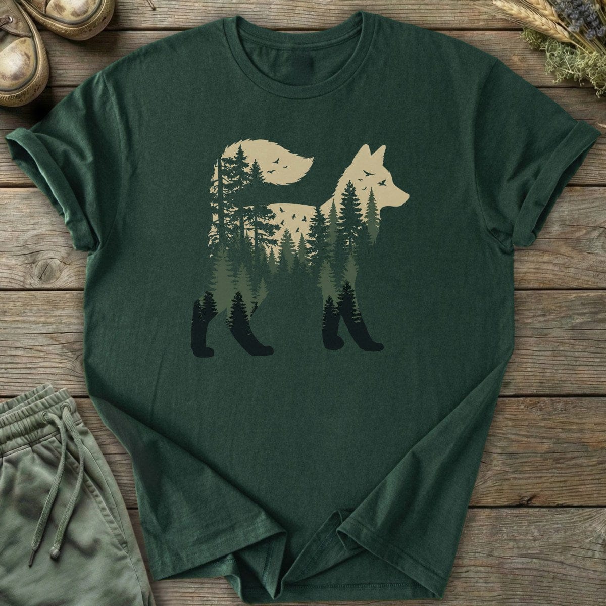 Printify T-Shirt Forest Fox T-Shirt