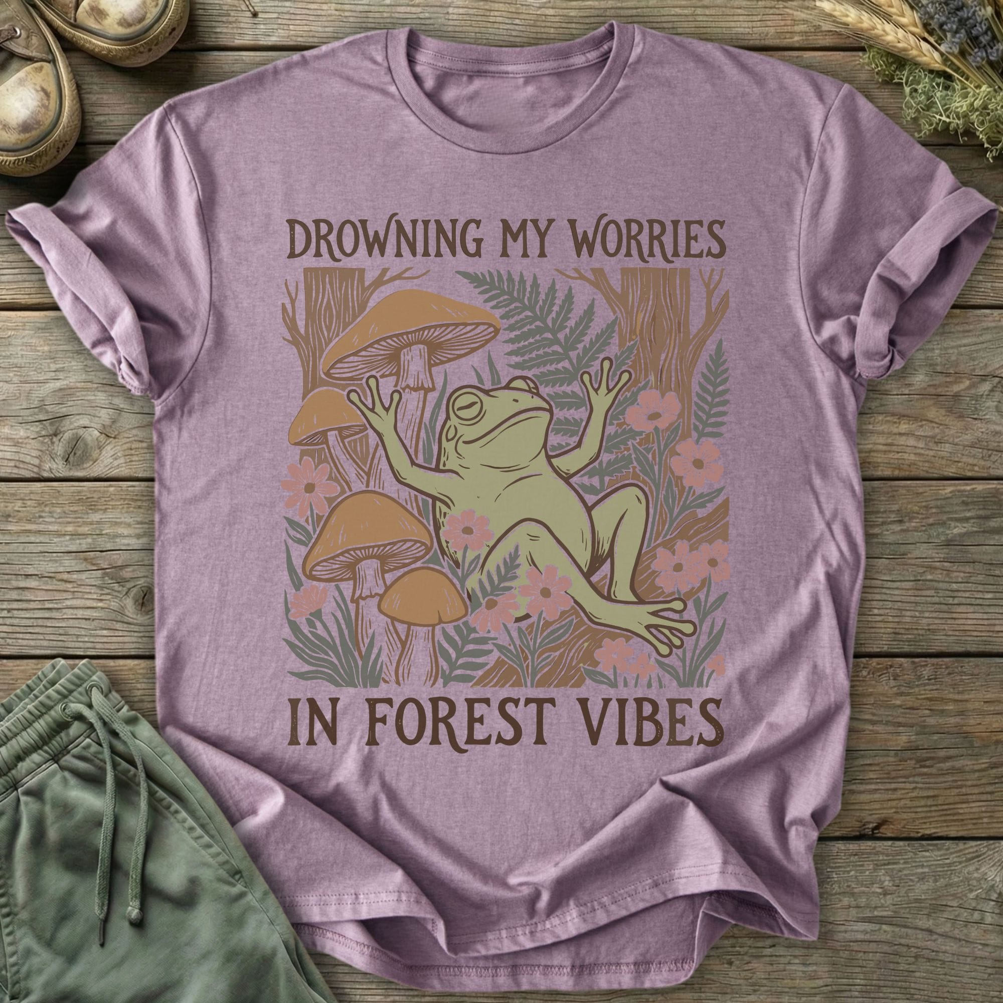Printify T-Shirt Forest Vibes T-Shirt